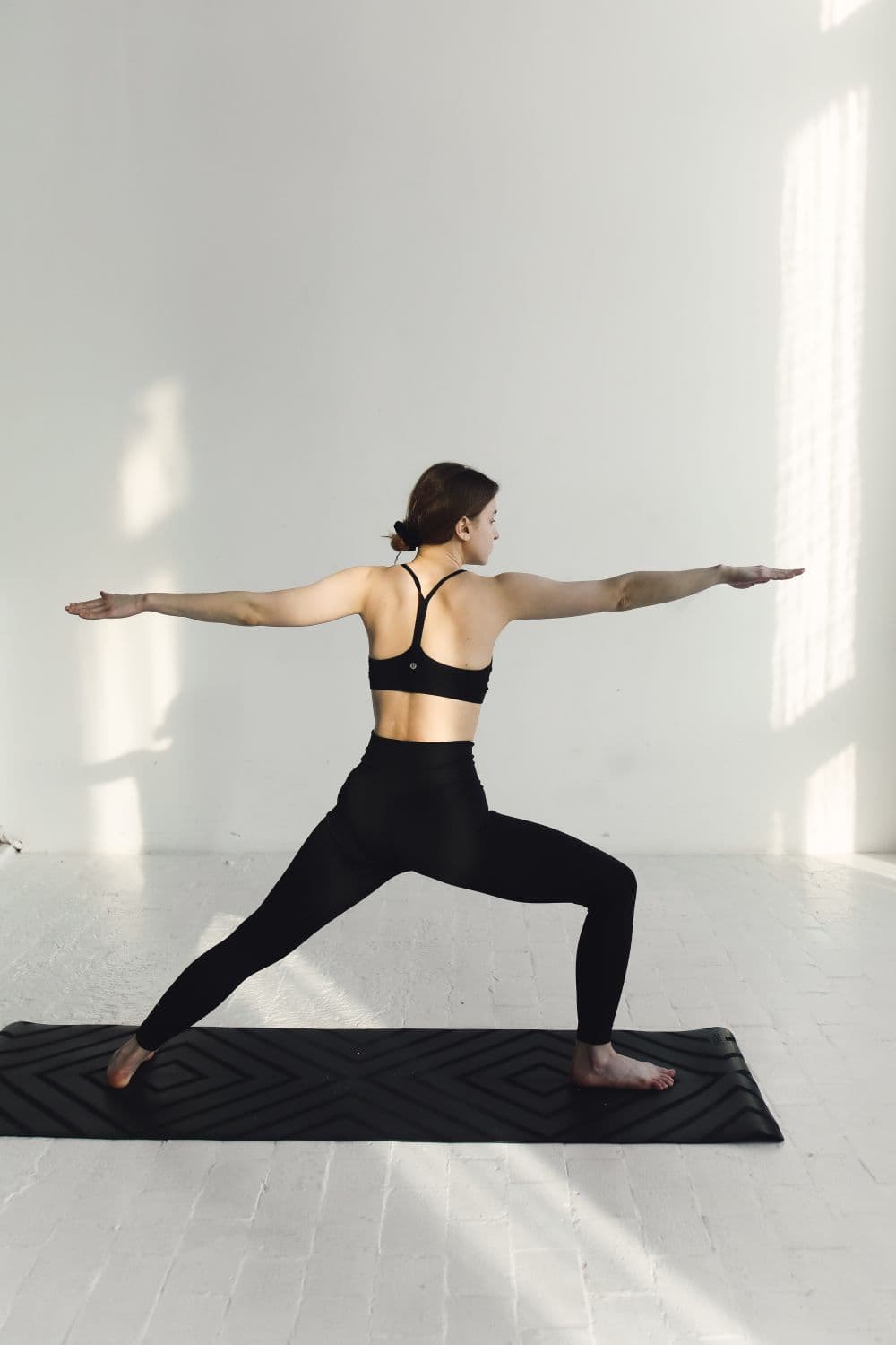 Woman in warrior pose